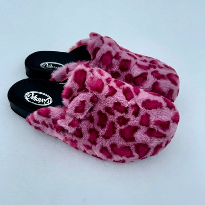 Leopard Fur Clogs