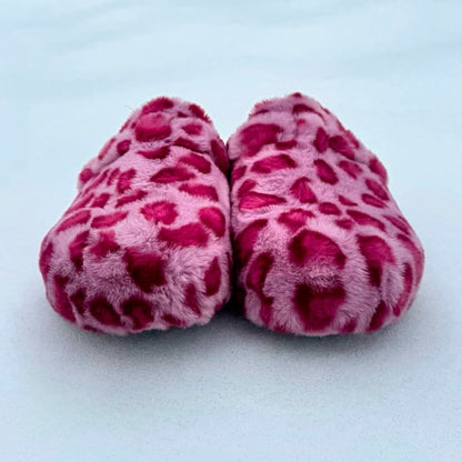 Leopard Fur Clogs