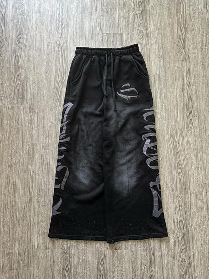 Graphic Rhinestone Sweatpants