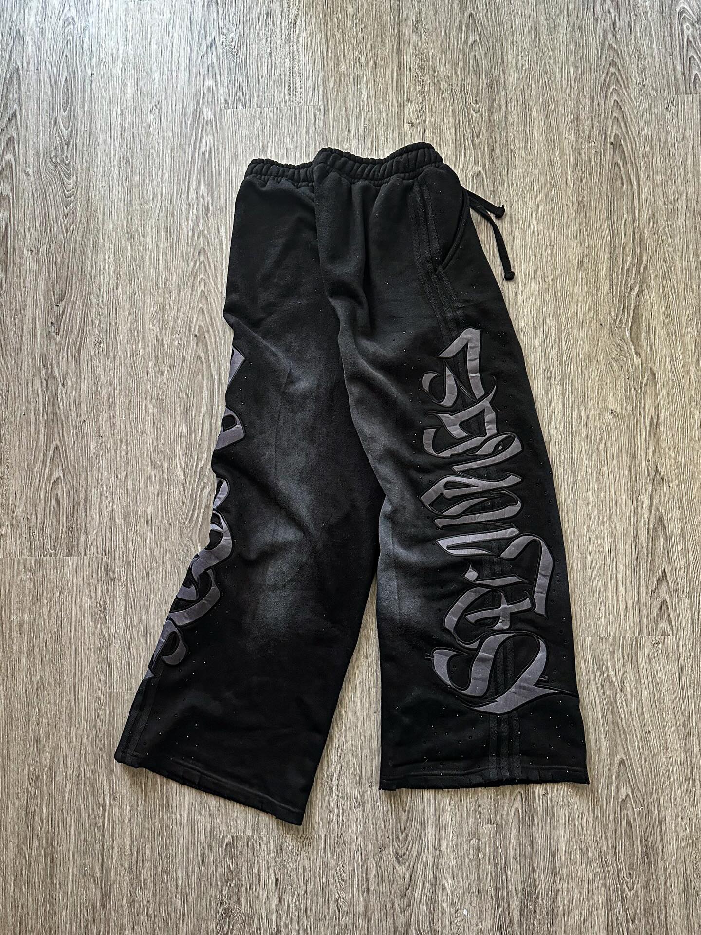 Graphic Rhinestone Sweatpants