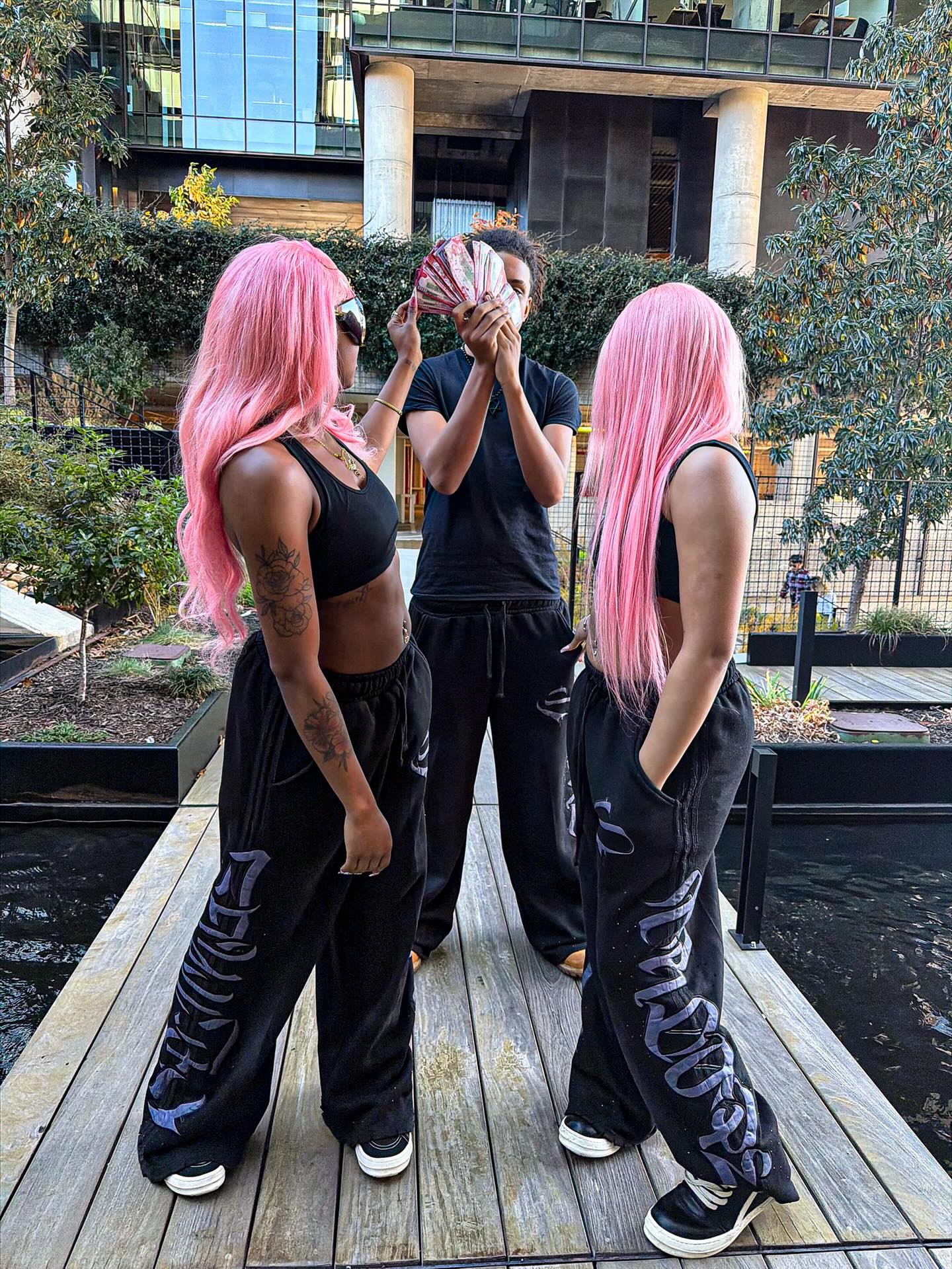 Graphic Rhinestone Sweatpants